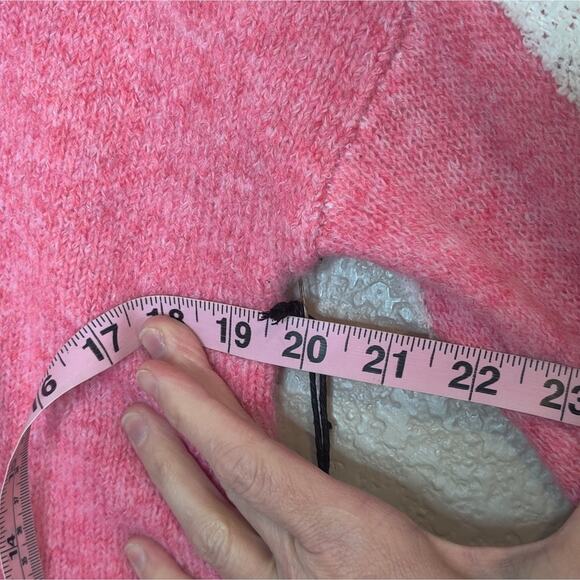 Cupcakes & Cashmere Pink Hearts Valentine Day Soft Sweater Ladies XS - Picture 9 of 12